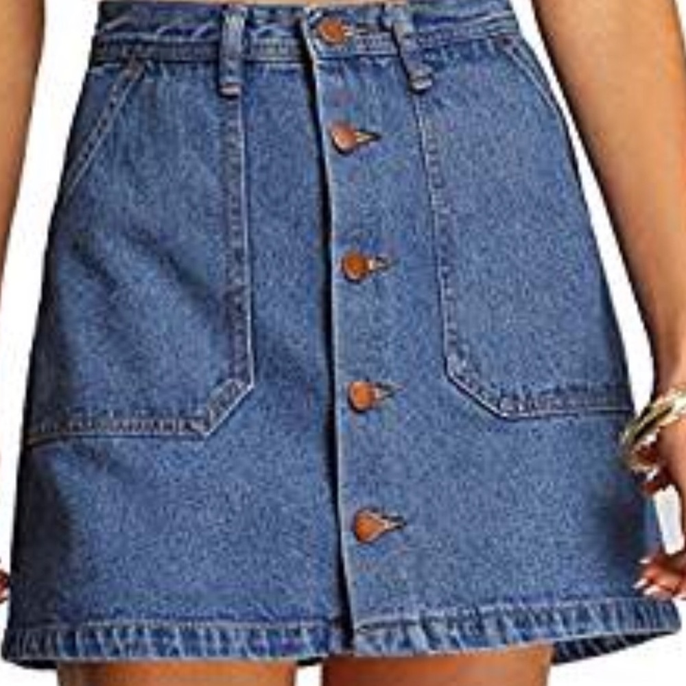 A jean skirt